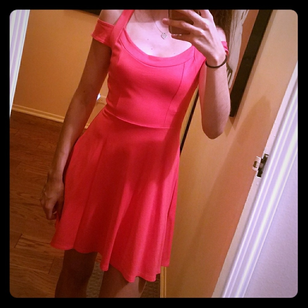 Peach Skater Dress