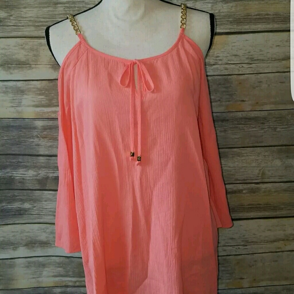 NWT Michael Kors Cold Shoulder Blouse