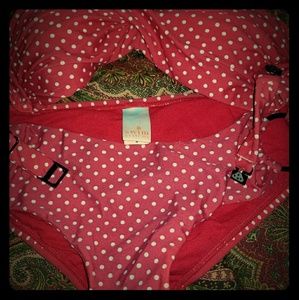 Size s top&m bottom red polka dot POLKA DOT BIKINI