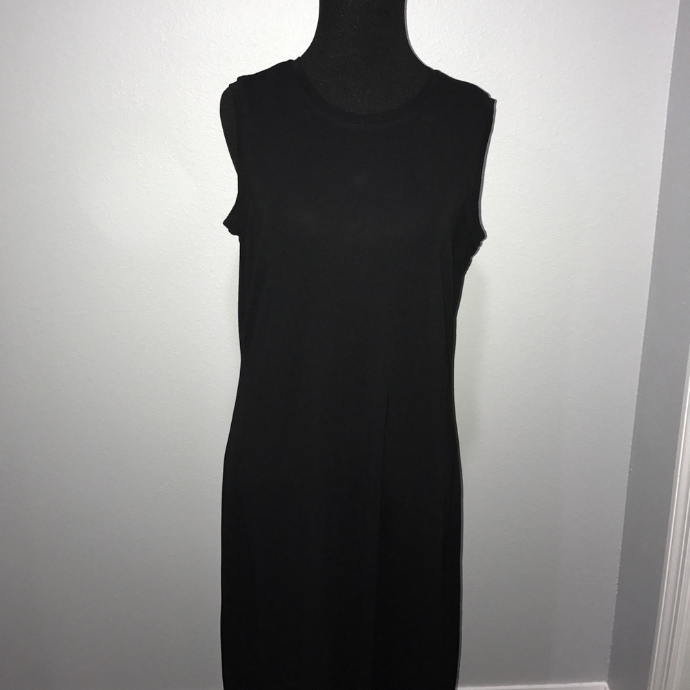 Sleeveless Black Dress Large