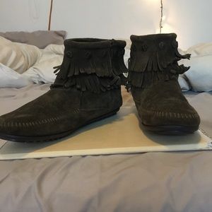 High Deep Green Boots