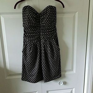 Strapless Black/Gray Dress