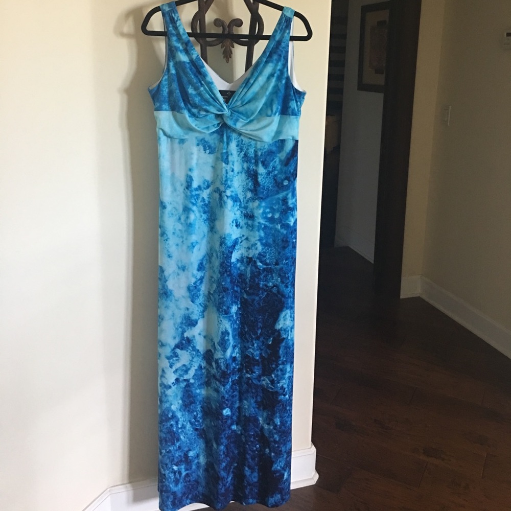Blue/multi toned Maxi size 12.