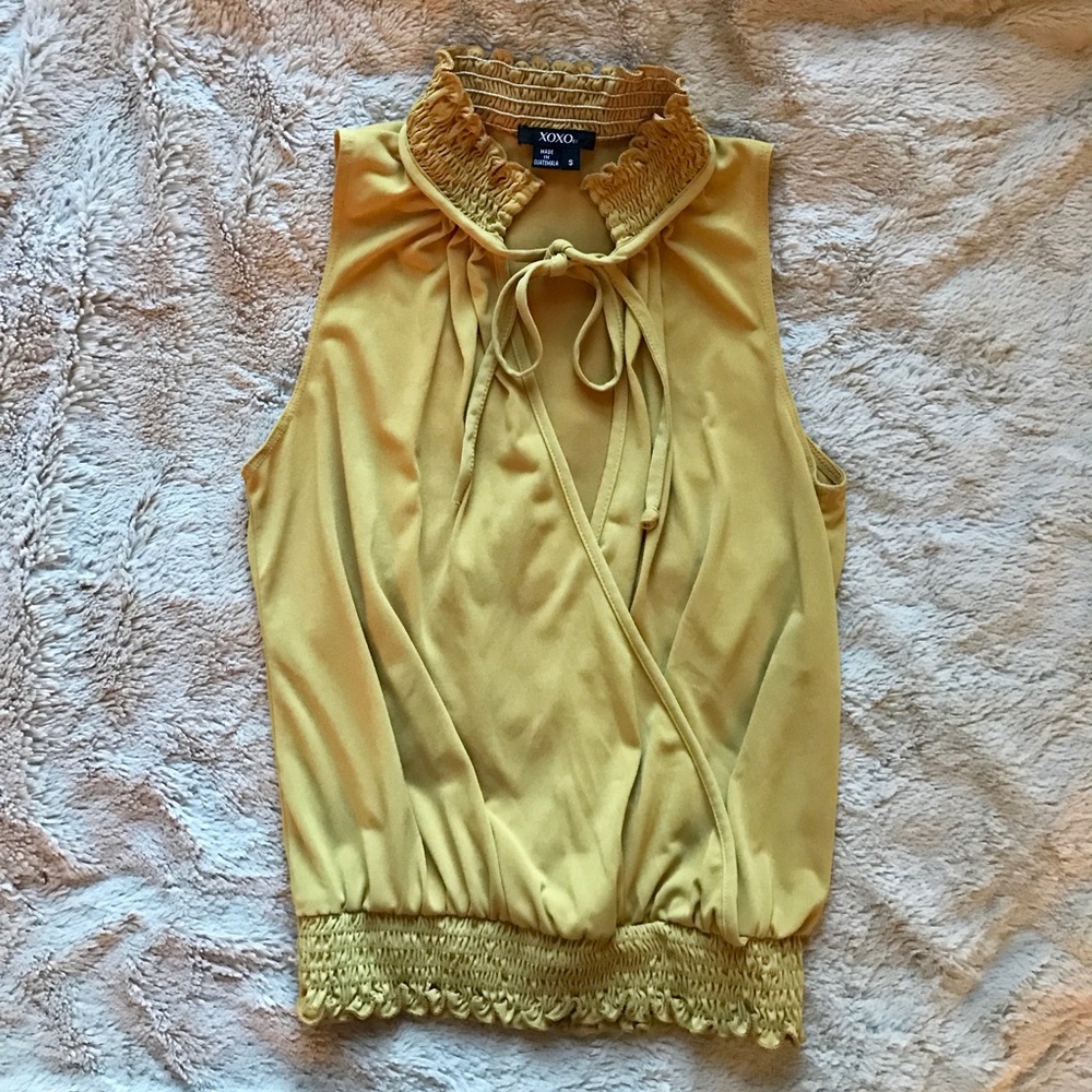 XOXO yellow blouse