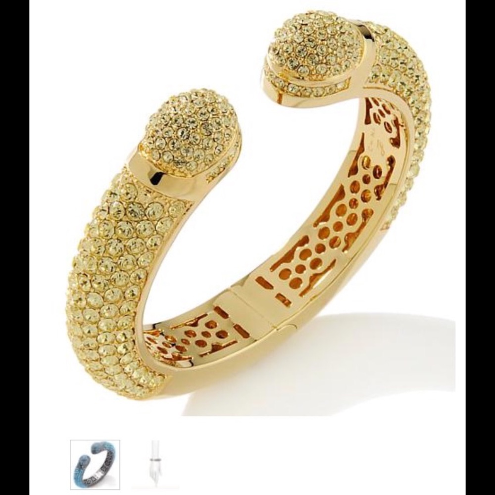 Joan Boyce Kissable Cuff crystal bracelet
