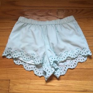 Abercrombie Kids Loose Minty Blue Shorts - SIZE XL