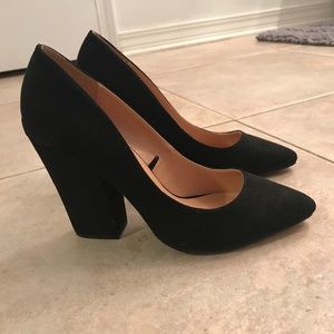 Brand New suede block heels from Express