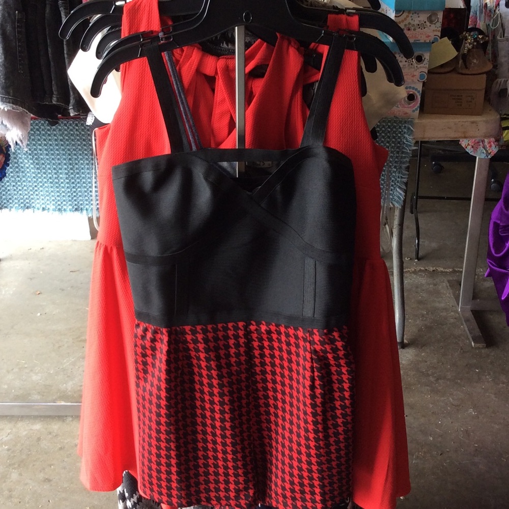 Red and black romper LOWEST PRICE