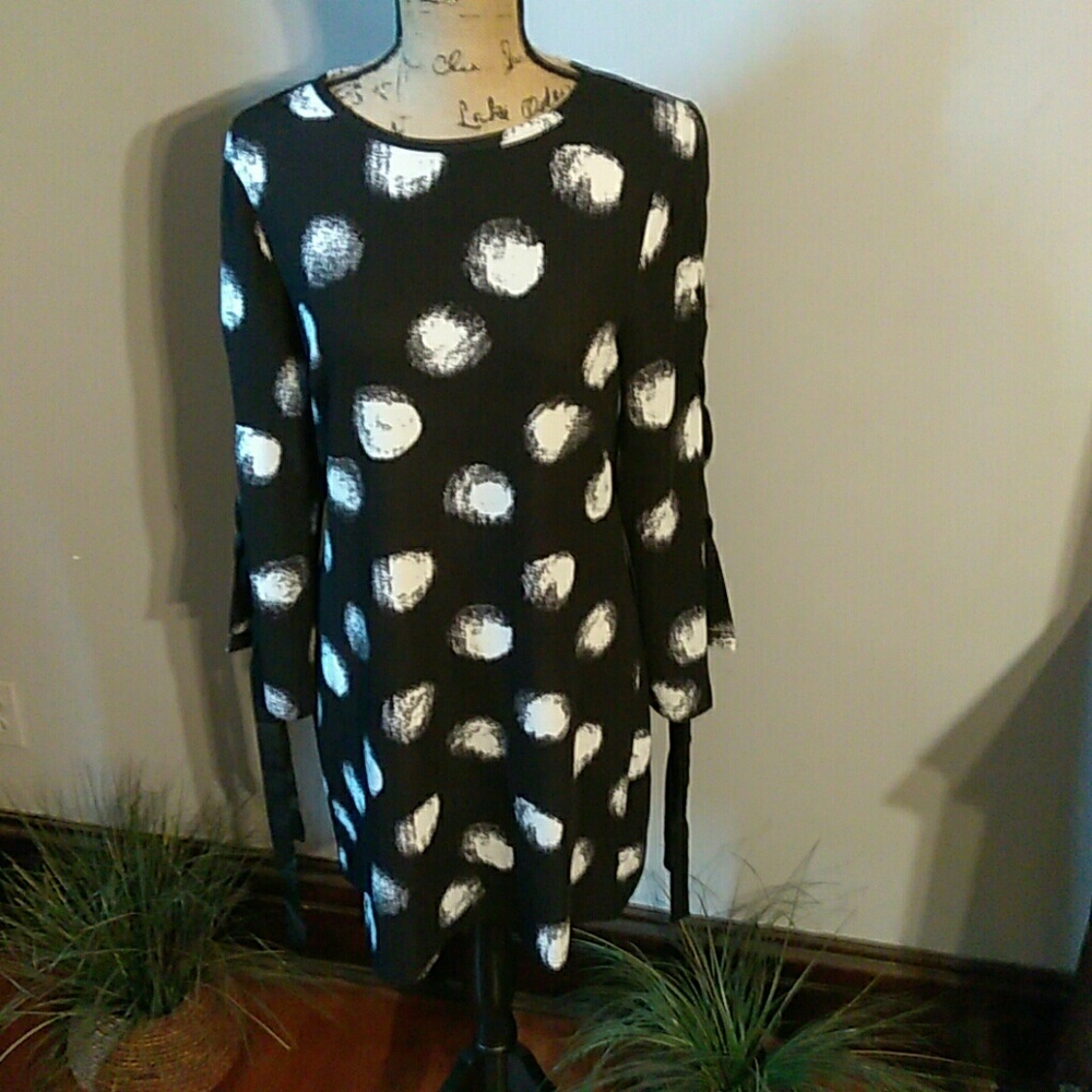 Tie Up Sleeves Arueh Dress