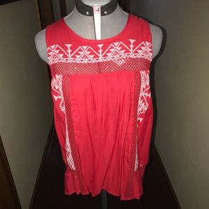 Red Lucky brand shirt