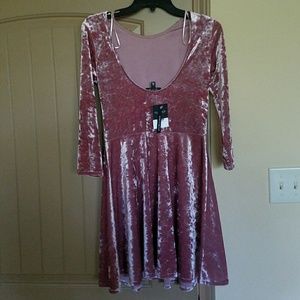 Topshop velvet dress
