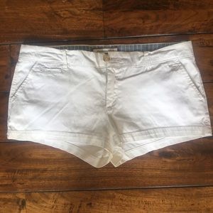 Abercrombie and Fitch White Shorts