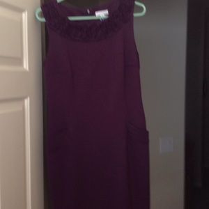 Purple dress.  Knee length. Size 8.
