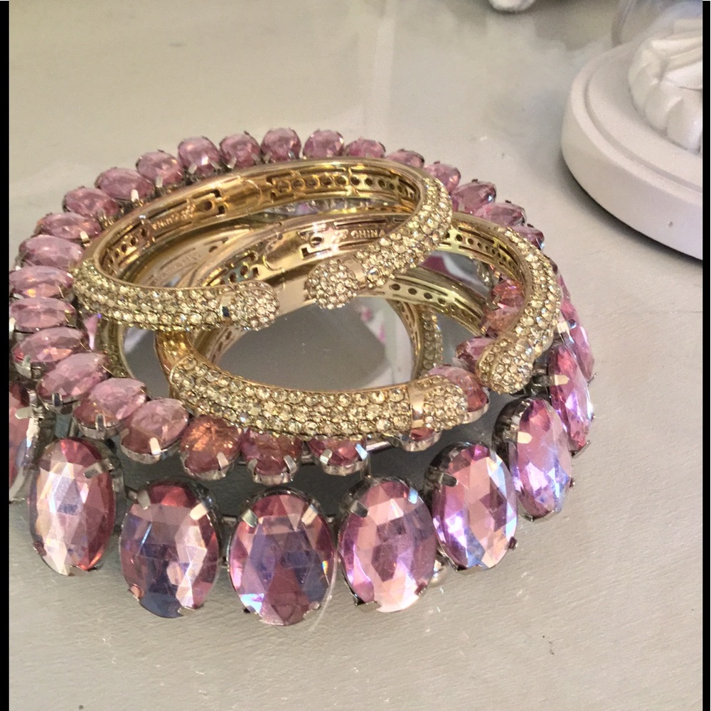 Set of 2 "Mini Kissable" Cuff Bracelets