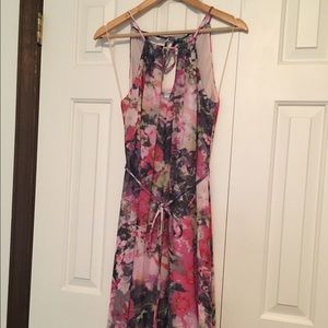 Maggy London floral halter maxi 4