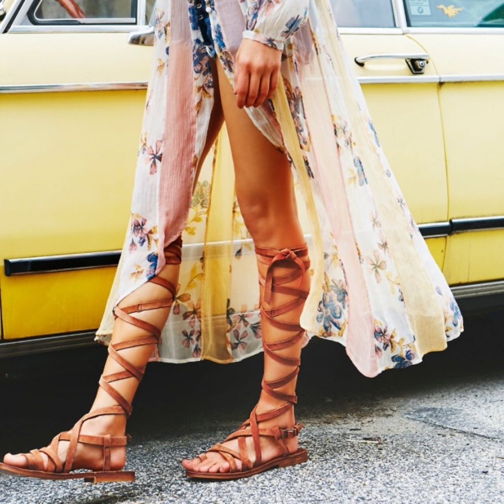 Faryl Robin - Free People lace up sandals