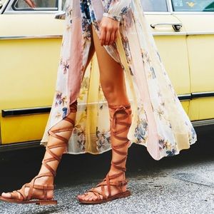 Faryl Robin - Free People lace up sandals