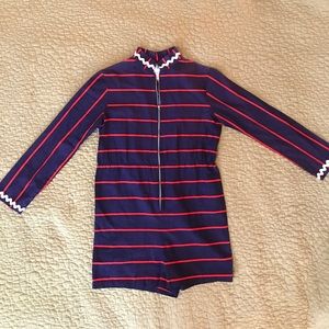 Vintage 70s Striped Arlene Airess Romper!!