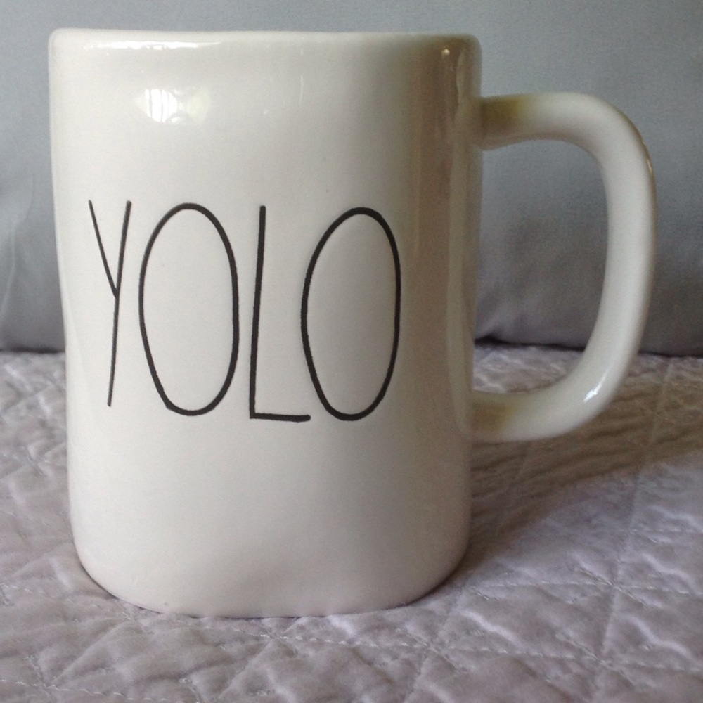 Rae Dunn YOLO mug
