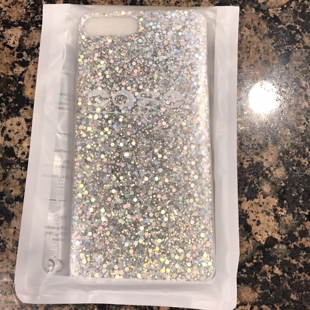 iPhone 7plus glitter case