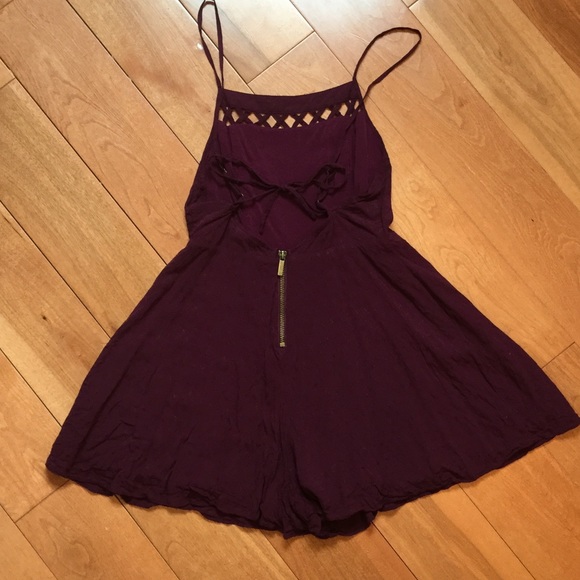 Kimchi Blue maroon romper - Picture 2 of 2