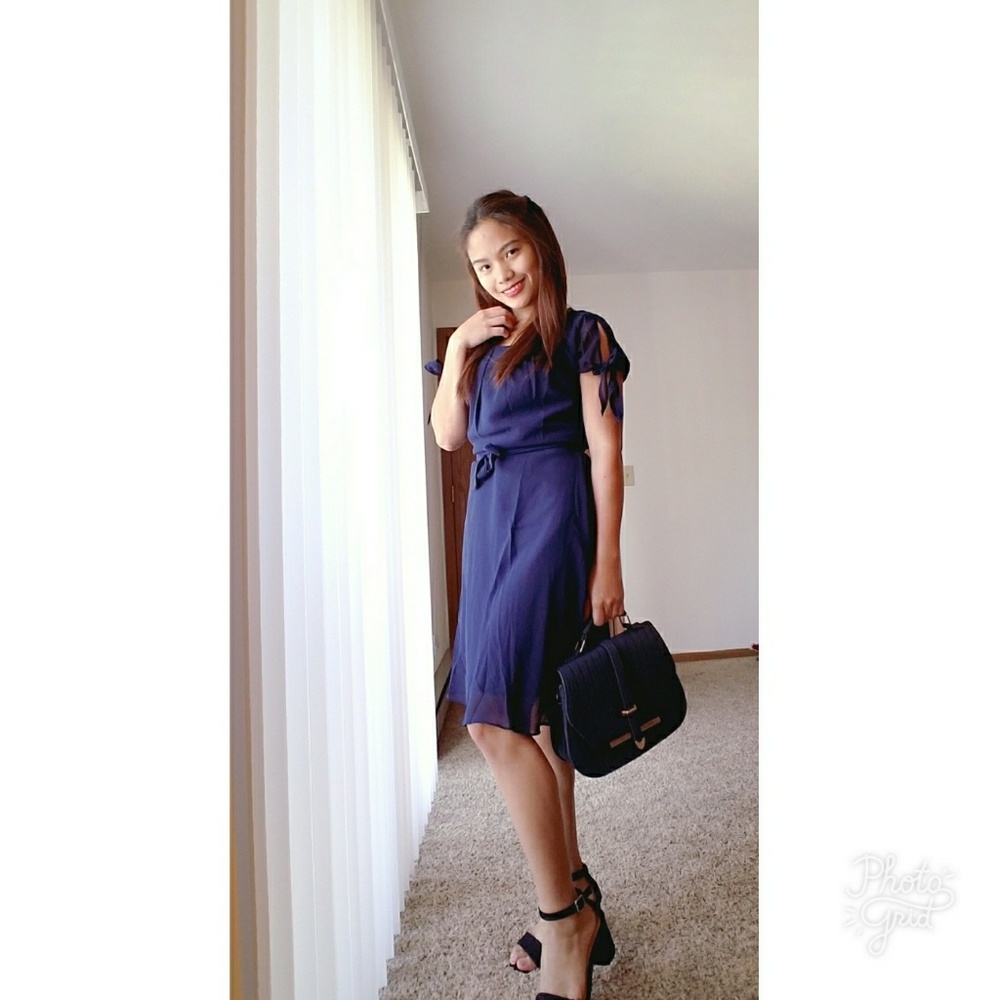 Zeagoo navy blue dress.