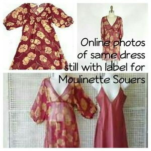 Anthropologie Dresses - Moulinette Souers Sheer Silk 2-Layer Dress Anthropologie Dresses - Moulinette Souers Sheer Silk 2-Layer Dress