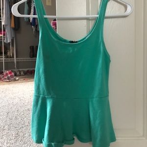 turquoise tank top