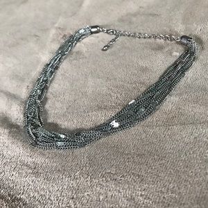 Multi Chain Choker Necklace