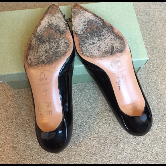 Black Patent leather Charles David kitten heels - Picture 6 of 6