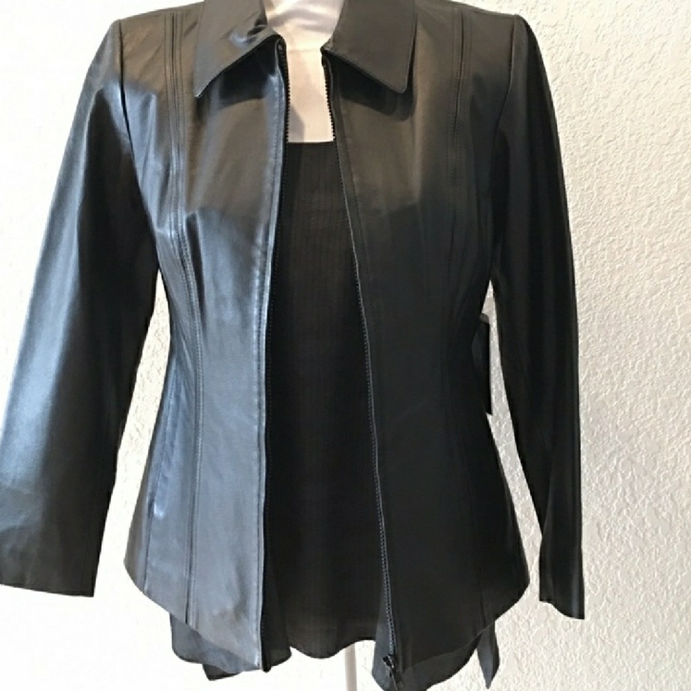Genuine Leather Jacket in XS