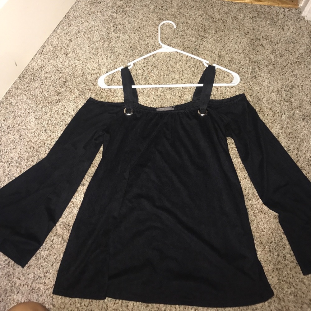 black off the shoulder top