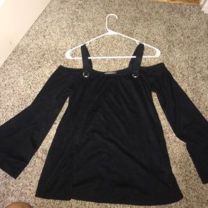 black off the shoulder top