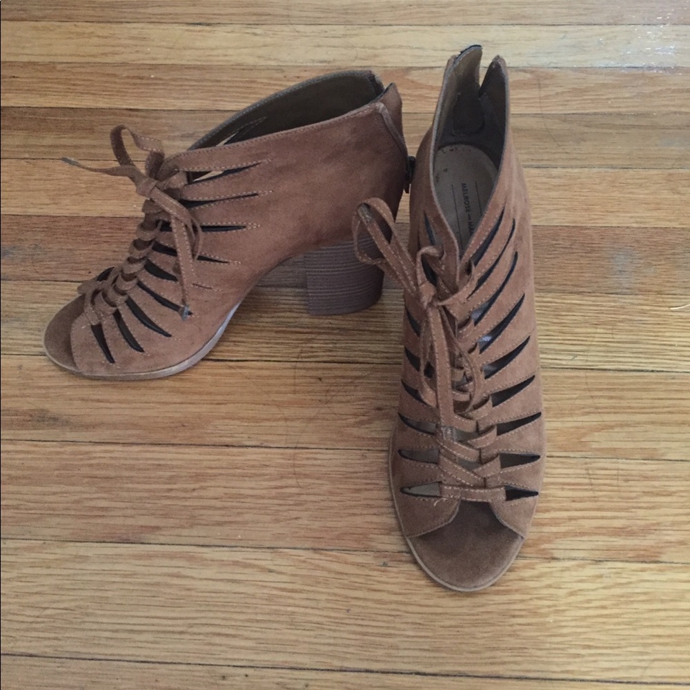 Melrose and market faux suede sandals