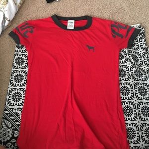 Pink VS short sleeve, no stains, rarely worn