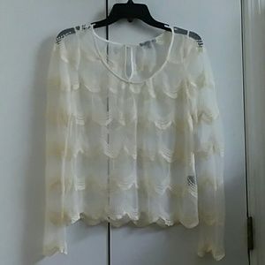 Sheer Scalloped Top