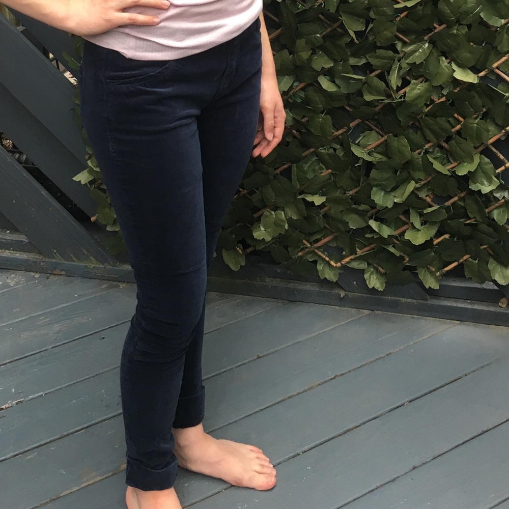 Urban Outfitters Blue Velvet Pants