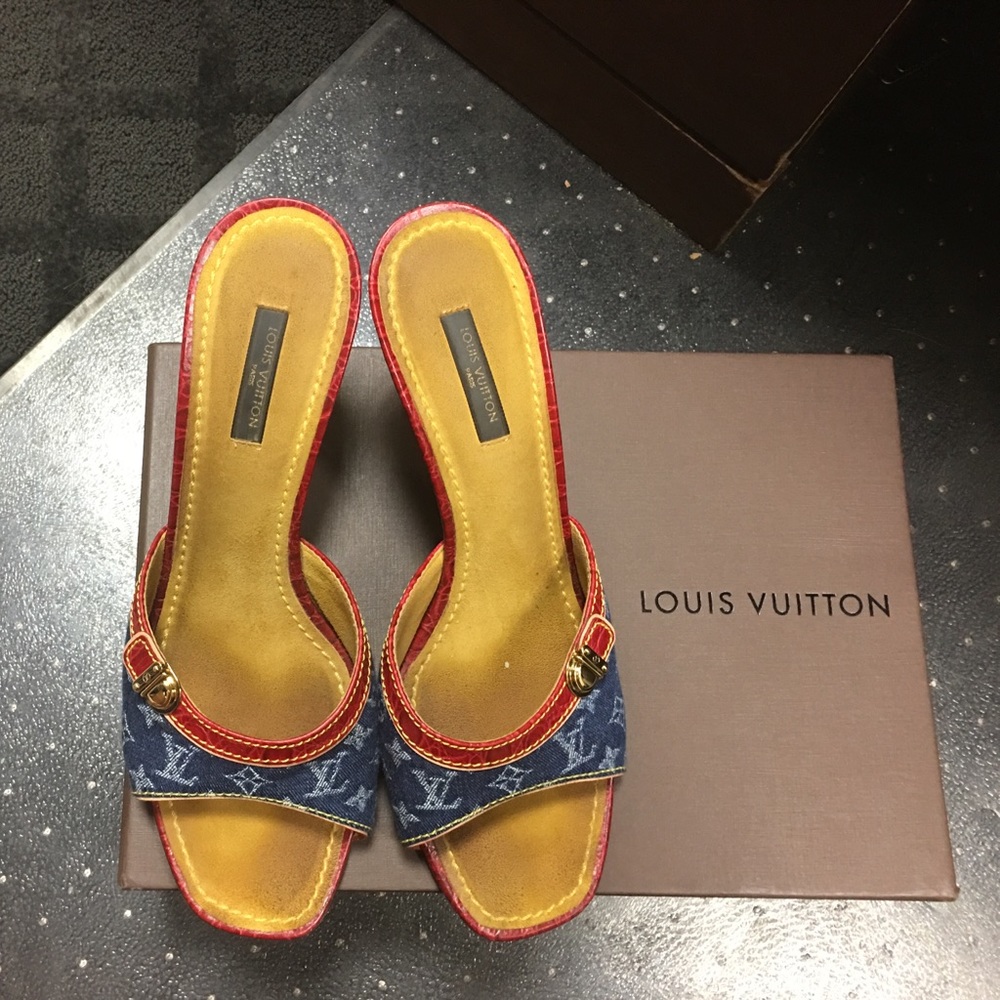 Louis Vuitton jean sandals