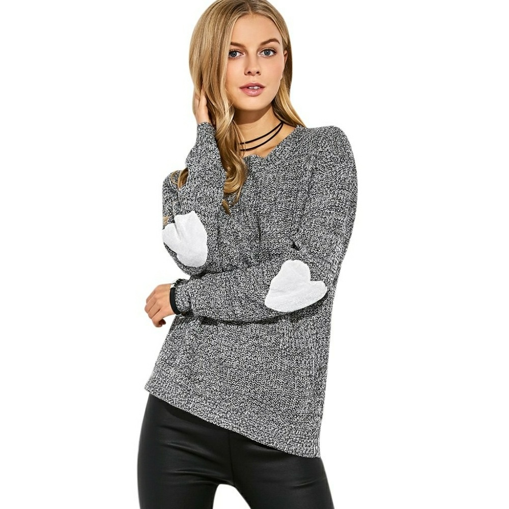 🎉HP🎉 Sweet Heart Elbow Patch Sweater
