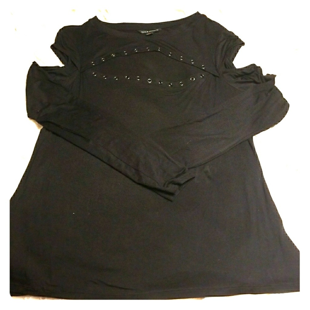 Rock & Republic Biker style long sleeved top