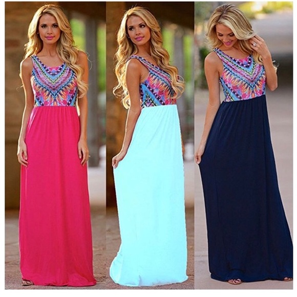ethan and amy Dresses & Skirts - colorful summer maxi dress