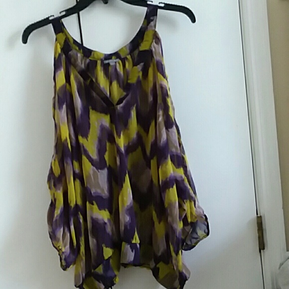 Charlotte Russe Tops - Sheer V-Neck long sleeve Blouse