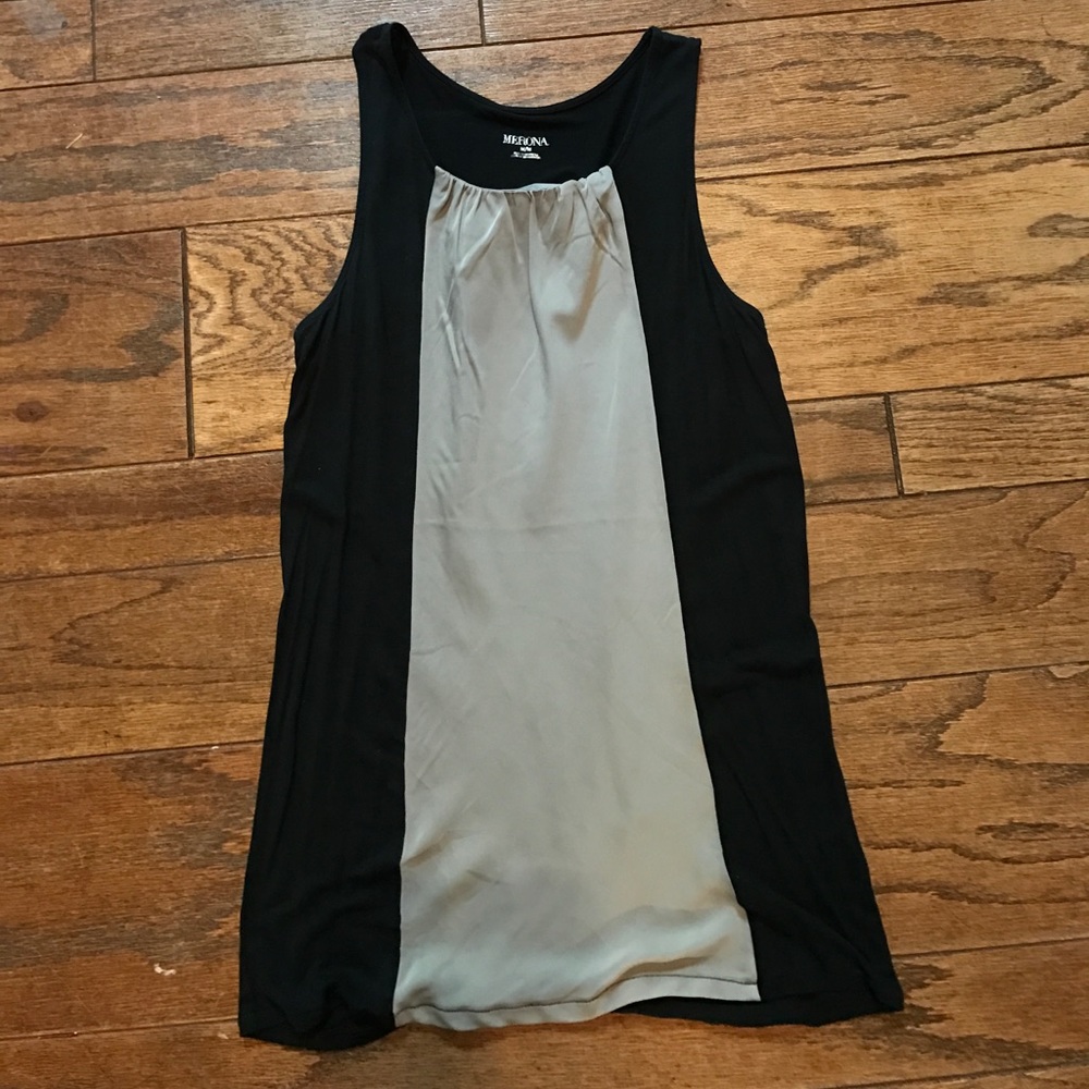 Black and silver tank