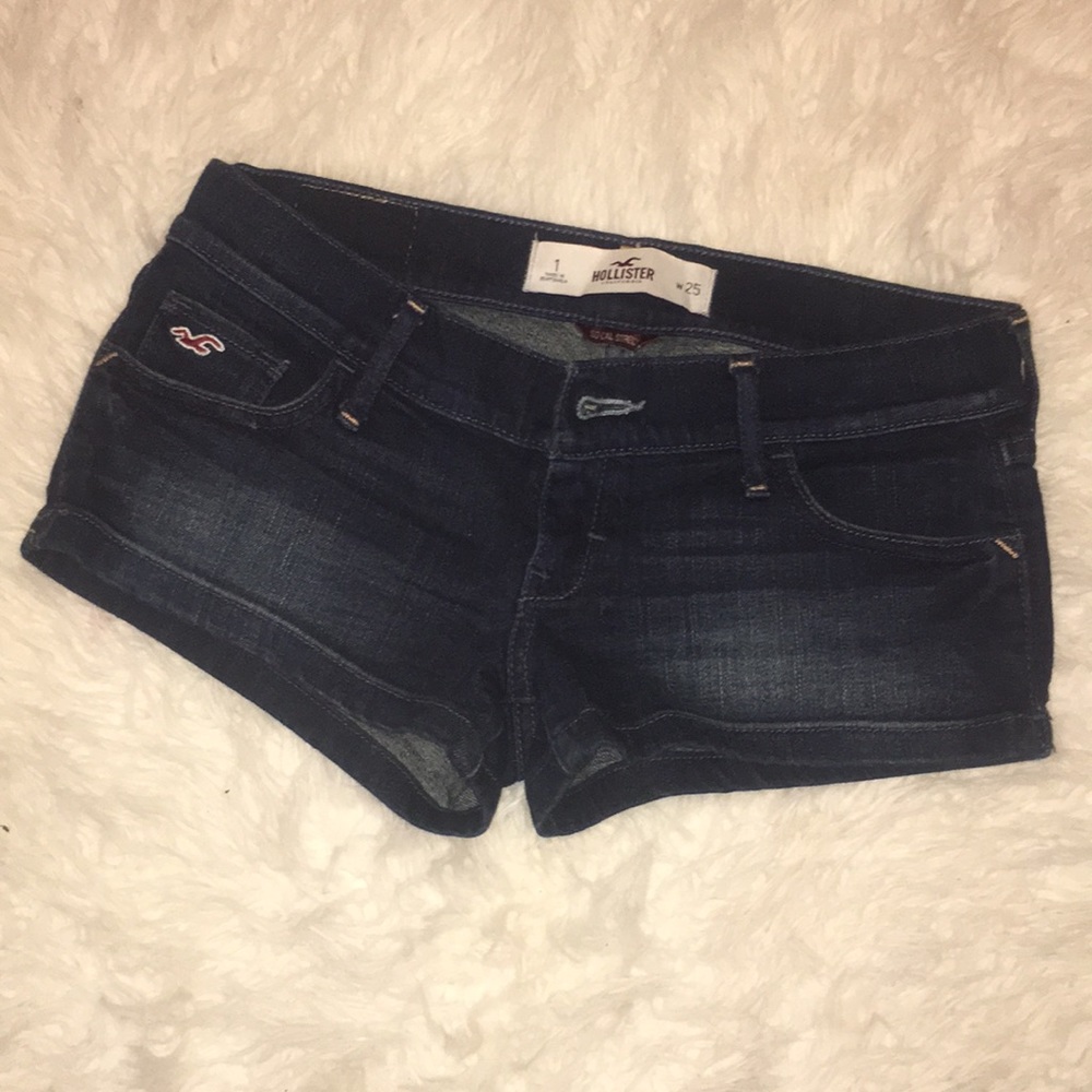 Hollister Dark Wash Jean Shorts