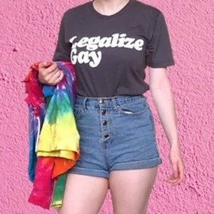 Vintage Grey Legalize Gay Tee