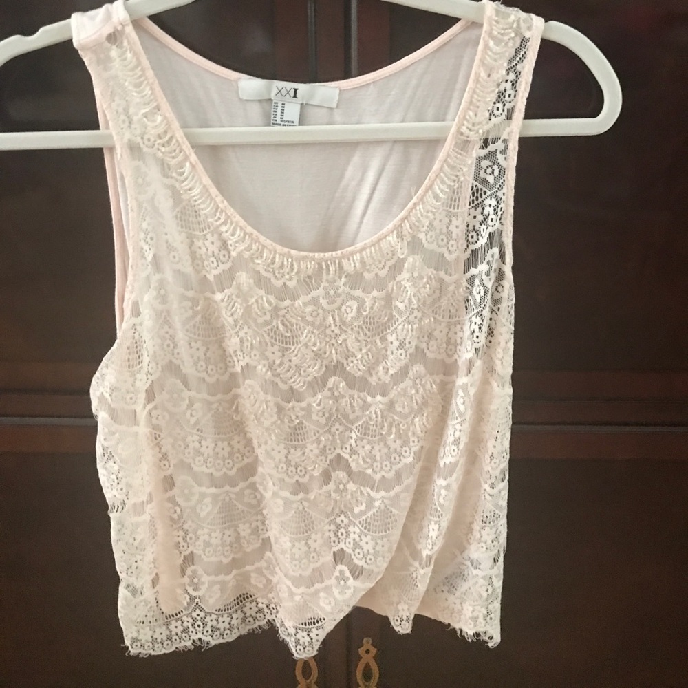 Forever 21 Lace Tank top