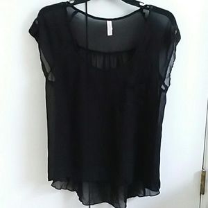 Sheer Hi-lo Top