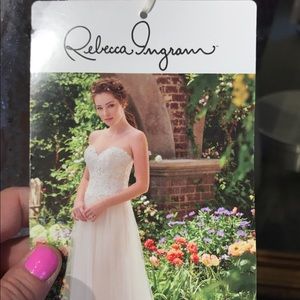 Rebecca Ingram Champagne Wedding Dress