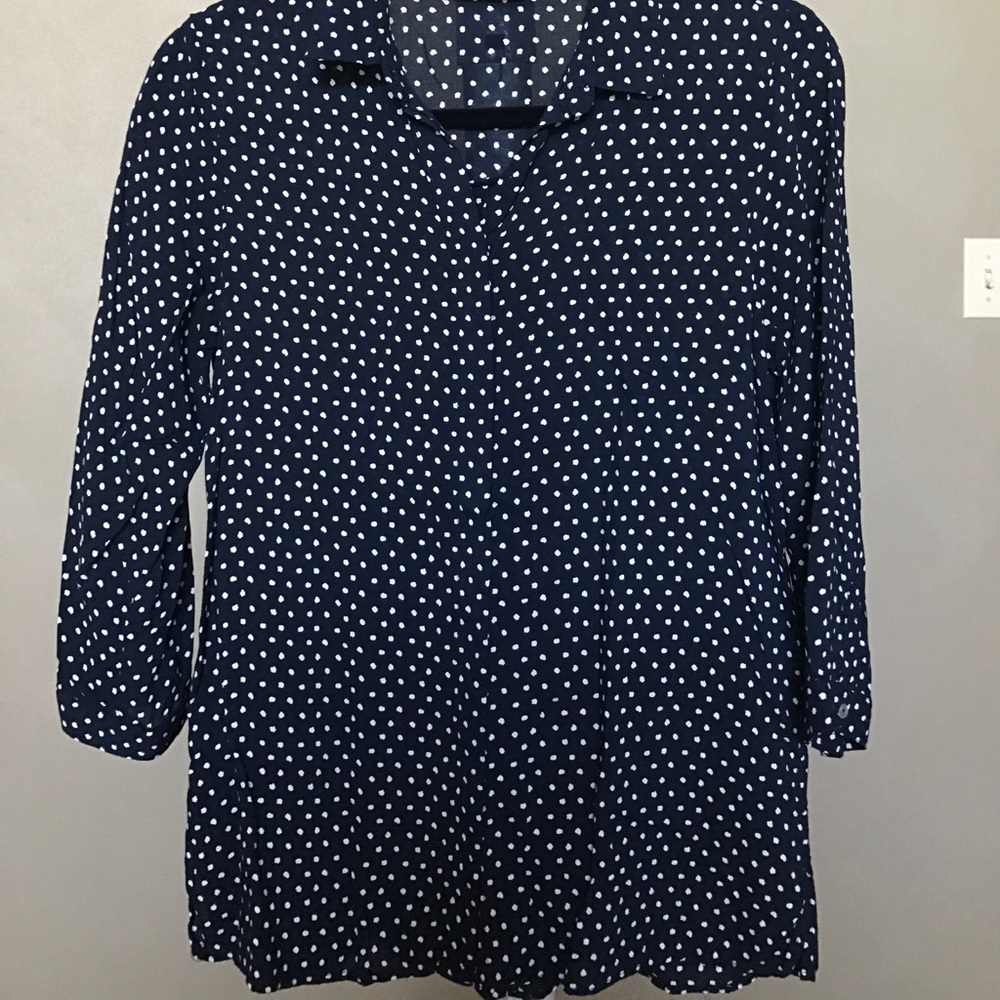 Zara polka dot blouse