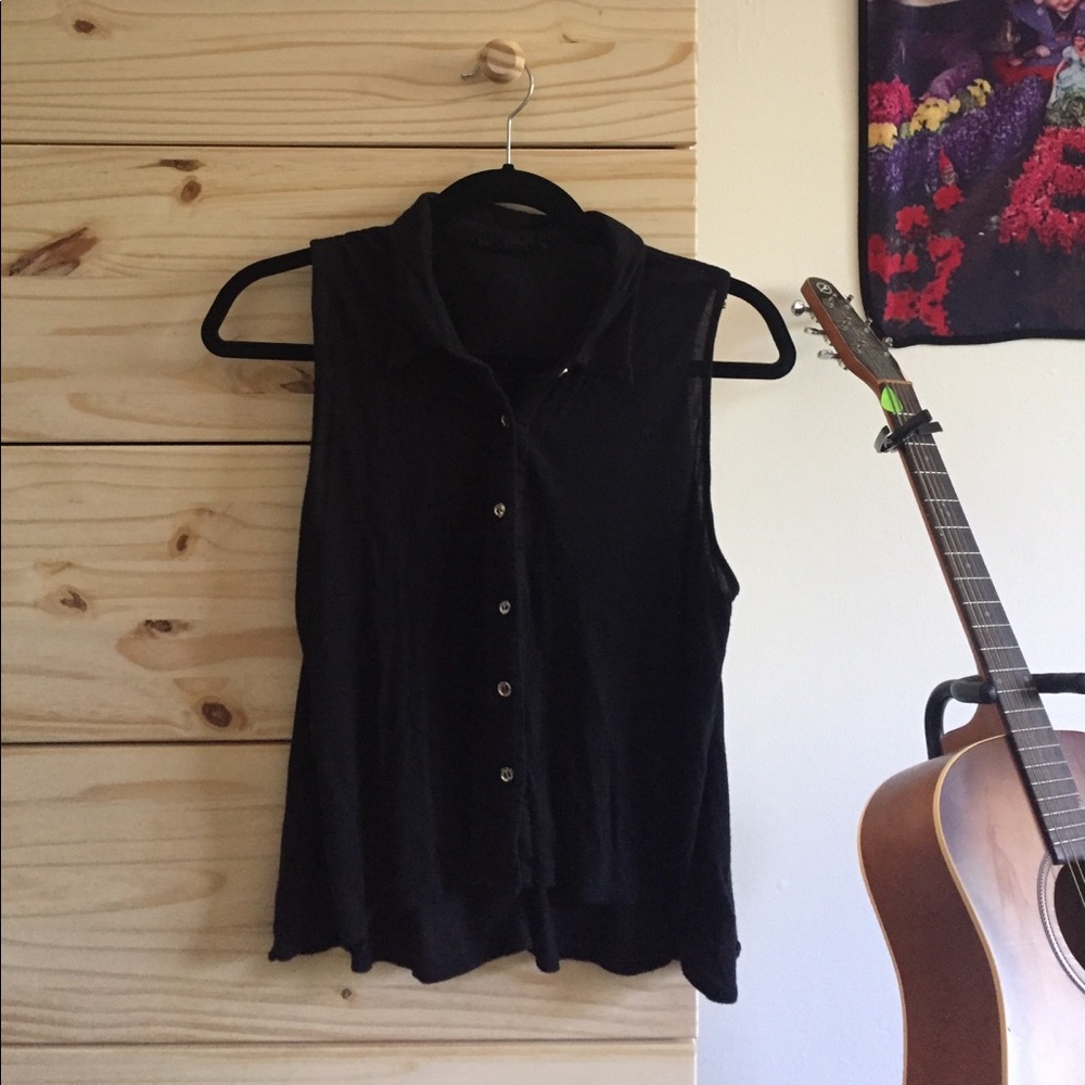 Button Down Tank Top